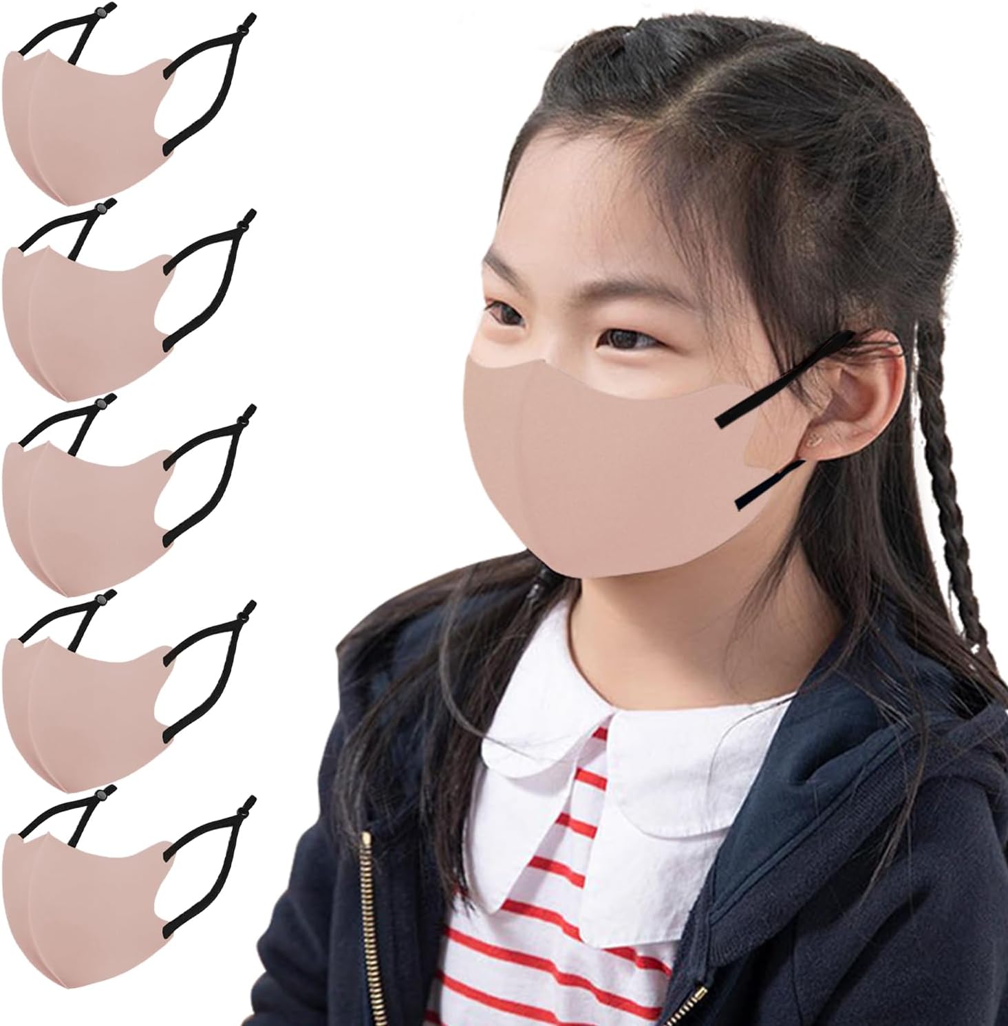 ハンドメイドインナーマスク子供用3枚 接触冷感 ハンドメイドインナー